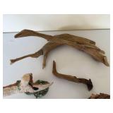 Driftwood and Native American Sculptures Set Driftwood and Native American Sculptures Set