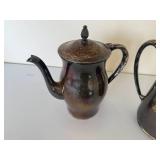 Silver Plated Tea Pots, Tray and More Silver Plated Tea Pots, Tray and More