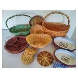 Assorted Wicker Baskets and More Assorted Wicker Baskets and More