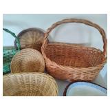 Assorted Wicker Baskets and More Assorted Wicker Baskets and More