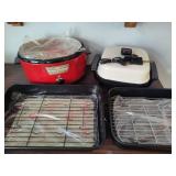 Lot of Roasters and Electric Frying Pan Lot of Roasters and Electric Frying Pan