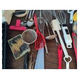 Large Assortment of Useful Kitchen Tools Large Assortment of Useful Kitchen Tools
