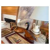 Assortment of Home Decor - White Pitcher Lamp, Duck Decor and More! Assortment of Home Decor - White Pitcher Lamp, Duck Decor and More!