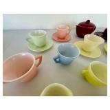 Mid Century Hazel Atlas Tea Party Dishes w/ Teapot Mid Century Hazel Atlas Tea Party Dishes w/ Teapot