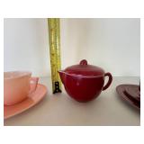 Mid Century Hazel Atlas Tea Party Dishes w/ Teapot Mid Century Hazel Atlas Tea Party Dishes w/ Teapot