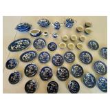Vintage Blue Willow China Childs Tea Party Vintage Blue Willow China Childs Tea Party