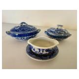 Vintage Blue Willow China Childs Tea Party Vintage Blue Willow China Childs Tea Party