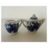 Vintage Blue Willow China Childs Tea Party Vintage Blue Willow China Childs Tea Party