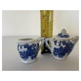 Vintage Blue Willow China Childs Tea Party Vintage Blue Willow China Childs Tea Party