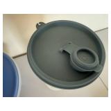 Vintage Tupperware Lot 4 Blue Lids Vintage Tupperware Lot 4 Blue Lids