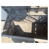 Sun Umbrella, Stand and Suncast Outdoor Storage Box Sun Umbrella, Stand and Suncast Outdoor Storage Box