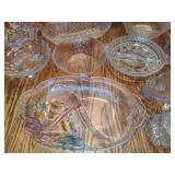 Huge Lot of Assorted Crystal & Glass Bowls and Serving Pieces Huge Lot of Assorted Crystal & Glass Bowls and Serving Pieces
