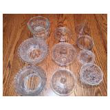 Lot of Glass Candy Dishes with Lids Lot of Glass Candy Dishes with Lids