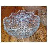 Lot of Medium Sized Crystal & Glass Serving Pieces Lot of Medium Sized Crystal & Glass Serving Pieces