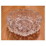 Vintage Heavy Lead Crystal Cut Glass Ashtray Vintage Heavy Lead Crystal Cut Glass Ashtray