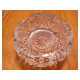 Vintage Heavy Lead Crystal Cut Glass Ashtray Vintage Heavy Lead Crystal Cut Glass Ashtray