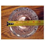 Vintage Heavy Lead Crystal Cut Glass Ashtray Vintage Heavy Lead Crystal Cut Glass Ashtray