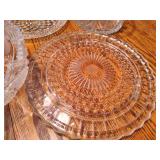 Lot of Assorted Large Crystal and Glass Serving Dishes & Cake Plate Lot of Assorted Large Crystal and Glass Serving Dishes & Cake Plate