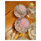 Lot of Crystal & Glass Candle Holders Lot of Crystal & Glass Candle Holders
