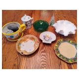 Unique Lot of Assorted Glass Plates, Dishes & Decor Unique Lot of Assorted Glass Plates, Dishes & Decor