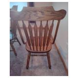 Oak Dining Room Table and Six Chairs Oak Dining Room Table and Six Chairs