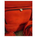 Five Piece Red Stratus Luggage Set Five Piece Red Stratus Luggage Set