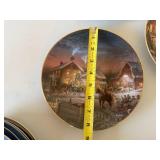 Lot of Nine Collectible Plates inc. Terry Redlin Lot of Nine Collectible Plates inc. Terry Redlin