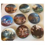 Lot of Nine Collectible Plates inc. Terry Redlin Lot of Nine Collectible Plates inc. Terry Redlin