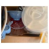 Large Lot of Plastic Kitchen and Serving Items Large Lot of Plastic Kitchen and Serving Items
