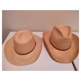 Two Stetson Cowboy Hats Two Stetson Cowboy Hats