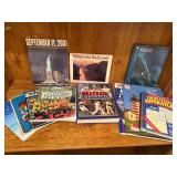 Two Closet Organizing Shelfs and Assortment of Books Two Closet Organizing Shelfs and Assortment of Books