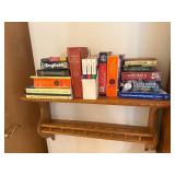 Assortment of Dictionaries, Language Books, Crossword Books and Shelf Assortment of Dictionaries, Language Books, Crossword Books and Shelf