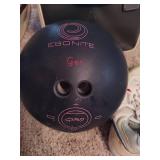 Two Vintage Bowling Balls, Bags & Shoes Two Vintage Bowling Balls, Bags & Shoes