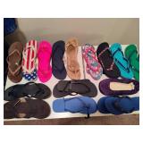 Lot of Flip-Flops Sizes 8 - 9 Lot of Flip-Flops Sizes 8 - 9
