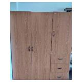 Faux Wood Wardrober + Storage Faux Wood Wardrober + Storage