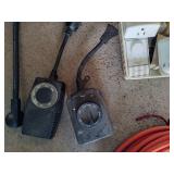 Lot of Assorted Cords, Timers & Power Strip Lot of Assorted Cords, Timers & Power Strip