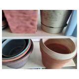 Lot of Asst Pots, Watering Cans & Gardening Tools Lot of Asst Pots, Watering Cans & Gardening Tools