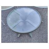 Two Metal Patio Chairs + Side Table Two Metal Patio Chairs + Side Table