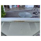 Two Metal Patio Chairs + Side Table Two Metal Patio Chairs + Side Table