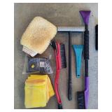 Lot of Windshield Scraper & Car Cleaning Stuff Lot of Windshield Scraper & Car Cleaning Stuff