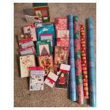 Lot of Christmas Cards & Wrapping Paper Lot of Christmas Cards & Wrapping Paper