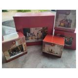 Asst Christmas Lighted Houses & Decor Asst Christmas Lighted Houses & Decor