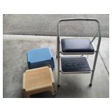 Folding Step Ladder & Two Small Steps Folding Step Ladder & Two Small Steps
