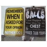 10 Metal Signs 10 Metal Signs