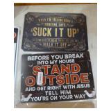 10 Metal Signs 10 Metal Signs