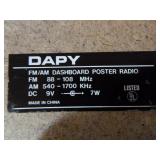 Vintage Dapy FM/A Dashboard Poster Radio Vintage Dapy FM/A Dashboard Poster Radio