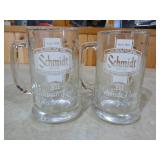 4 Schmidt Beer Collector Series Steins 4 Schmidt Beer Collector Series Steins