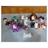 9 Target Plush Dogs in Coca-Cola Tray 9 Target Plush Dogs in Coca-Cola Tray