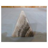 2 Zebra Calcite Pyramids 2 Zebra Calcite Pyramids