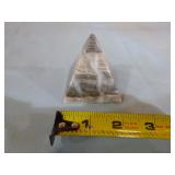 2 Zebra Calcite Pyramids 2 Zebra Calcite Pyramids